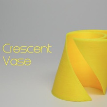 crescent vase home 3d print model - Mito3D