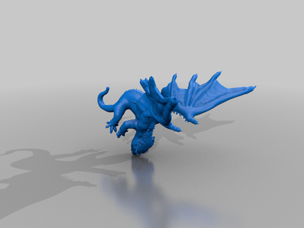 huppé gecko dragon mignonne animaux domestiques art 3d print model - Mito3D