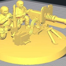 tripulação de arma pesada, pesada da equipe jogo brinquedo wh40k warhammer 40k 40000 warhammer40k 3d print model - Mito3D