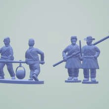 Besatzung Rodman Kanone Spiel amerikanisch acw bürgerlich Krieg 15mm Miniaturen Kriegs Spiele Union Eidgenossen 3d print model - Mito3D