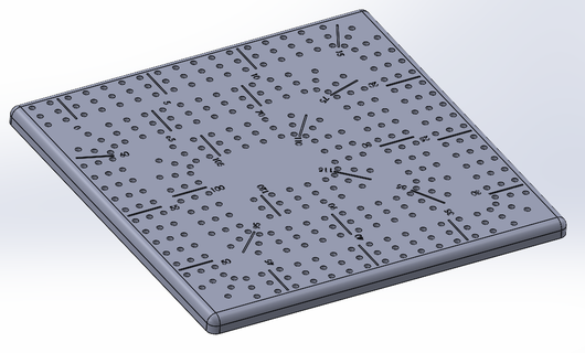 cribbe plateau edge game board card 3d print model - Mito3D