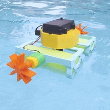 crickit paddle wheel boat gadget adafruit gopro robot water 3d print model - Mito3D