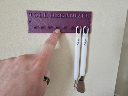 cricut tool hanger maker 3 print 3d craft organizer holder simple easy joy 3d print model - Mito3D