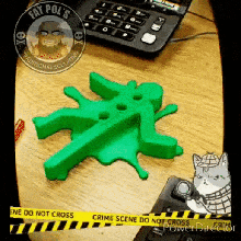 crimen escena bolígrafo soporte lápiz escritorio oficina asesinato CSI cuerpo cadáver 3d print model - Mito3D