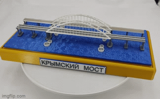 Krim Brücke Kriminalität schwarz Meer kertsch Modell Souvenir Geschenk Diorama 3d print model - Mito3D