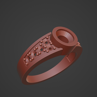 crimping ring jewelry 3d heart print cult rings 3d print model - Mito3D