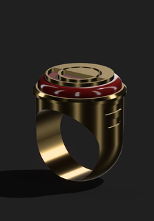 carmesim alvorecer anel joalheria Estrela guerras jóias só darth malho han cosplay suporte 3d print model - Mito3D