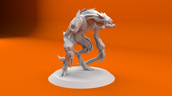 crimson reaver dnd dungeons dragons creature monster mini crimson reaver  3d print model - Mito3D
