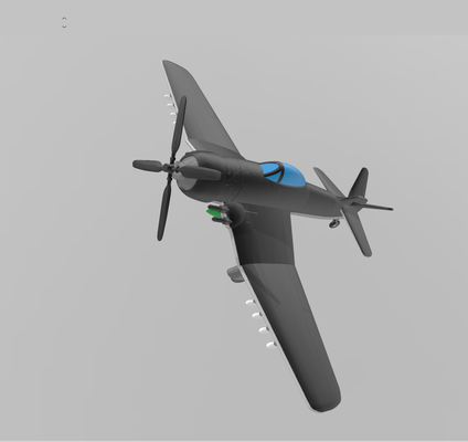 cramoisi ciels grumman f2f chat tonnerre jeu battletech battlemech mech mecha réservoir militaire robot géant avion jet chasse chasseur réaction 3d print model - Mito3D