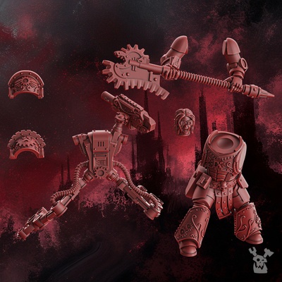 crimson wings engineer future marines sci-fi space wargaming blood tabletop 28mm bits angels brothers 40000 grimdark dakkadakka techmarine 3d print model - Mito3D