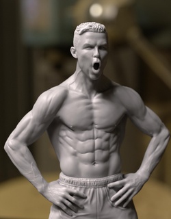 Cristiano ronaldo Ronaldo cr7 Ziege Fußballer ikonisch Tick Tack Tribut fifa Portugal Real Madrid juventus bemannt alnasser Weltmeisterschaft 3d print model - Mito3D