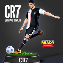 cristiano ronaldo cr7 giocatore calcio 3dprint statua figura critiano 3dprinting 3d print model - Mito3D