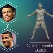 cristiano ronaldo celebrazione 3d scultura cristianoronaldo cr7 statua calcio calciatore arte sculture umano 3d print model - Mito3D
