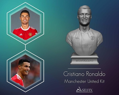 Cristiano ronaldo Manchester Birleşik takım 3d Yazdır model Hıristiyan heykel insan Sanat heykeller adam kayınpeder 3d print model - Mito3D