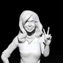 cristina fernandez de kirchner - o ex-presidente da argentina a arte 3d print model - Mito3D
