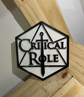 critical role logo critical role use series  3d print model - Mito3D