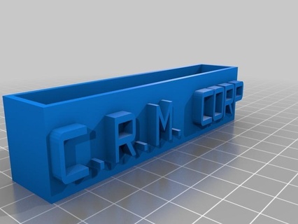crm business card holder customized office home work desk 3d print model - Mito3D