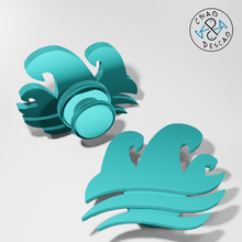 croc's wave charm fashion croc shoe style ocean scuba 3d print model - Mito3D