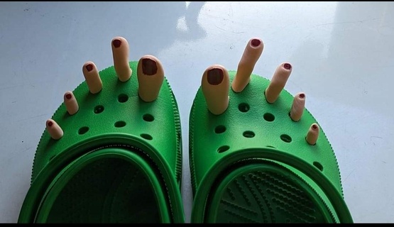 croc toes original croc crocs croc toes accessories charms jibitz badge  3d print model - Mito3D