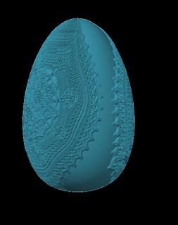 tığ işi Yumurta Doyle Paskalya dekor Sanat 3d print model - Mito3D