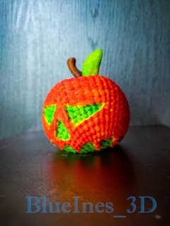 häkeln Stricken Gift Apfel Halloween gruslig Kürbis 3d print model - Mito3D