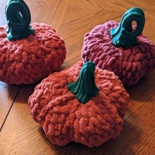 crocheted pumpkin stems crochet knit halloween diy 3d print model - Mito3D