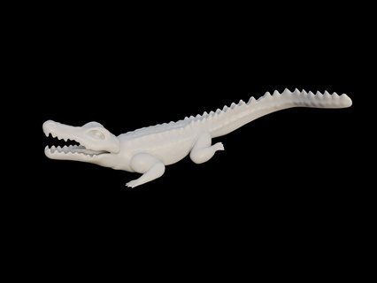 crocodile reptile animaux jouets keycaps 3d print model - Mito3D
