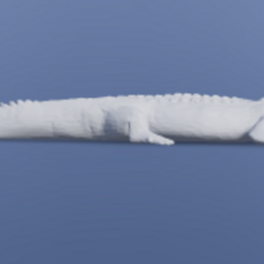crocodilo 3D print model - Mito3D