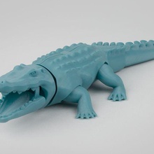 Krokodil faltbar 4d 3d print model - Mito3D