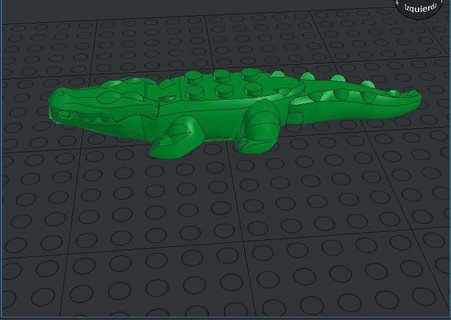 crocodile arm toy caiman wildlife animals reptiles reptile nature croc reptil alligator crocodylus 3d print model - Mito3D