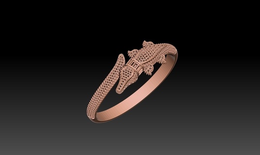 Krokodil Armband 3d print model - Mito3D