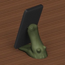 crocodile cell phone holder animal cellular article 3d print model - Mito3D