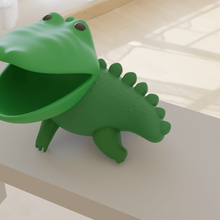 crocodile cute holder animals house car slide wallet alligator coins 3d print model - Mito3D
