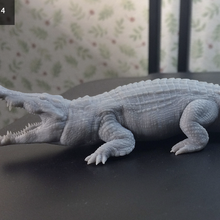 crocodile figure #crocodile #figure #toy #animal 3d print model - Mito3D