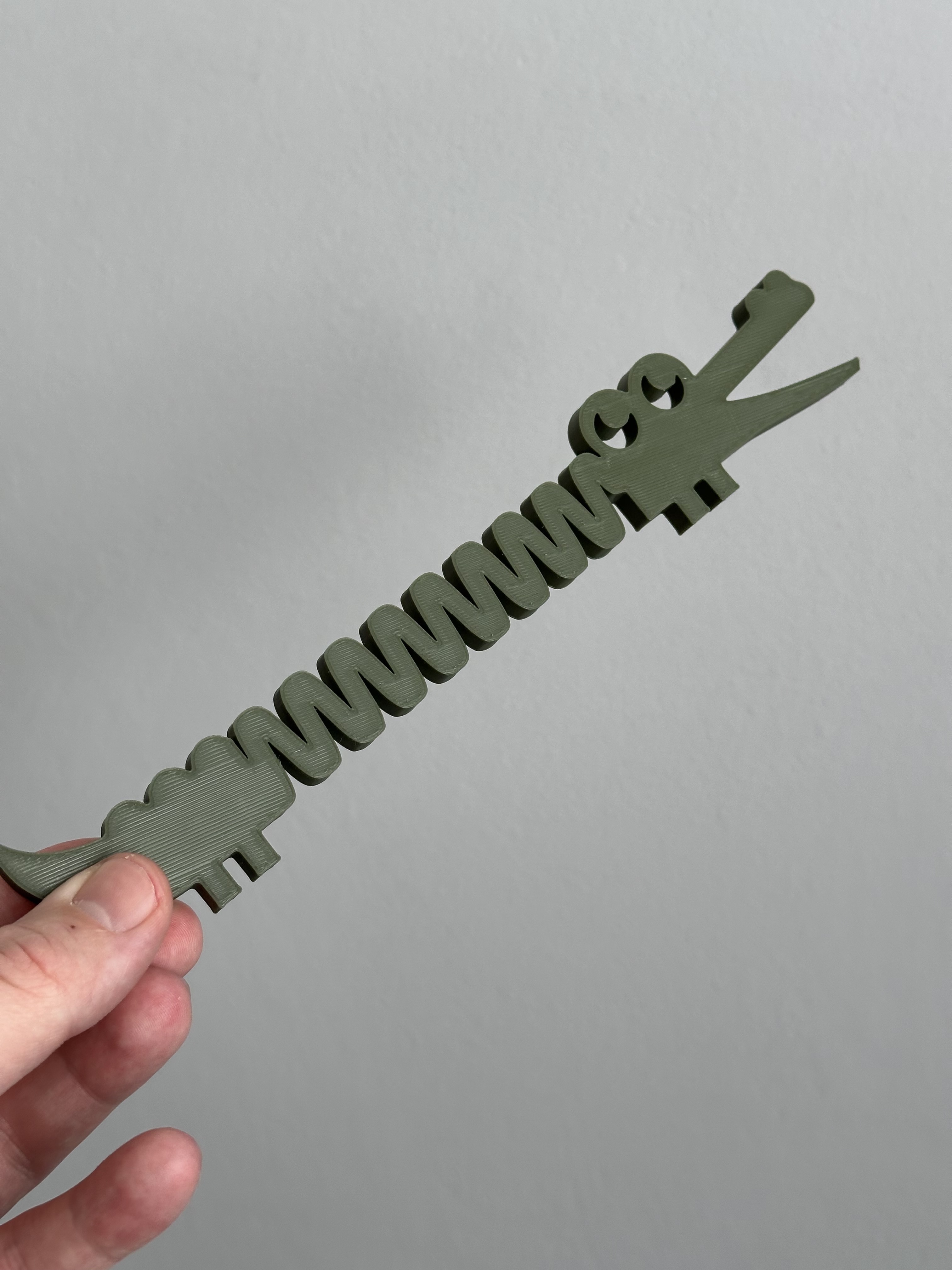 crocodile harmonica 3D print model - Mito3D