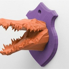 cabeça de crocodilo casa 3d print model - Mito3D