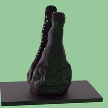 timsah düz adam peçete Kulp destek Sanat peçeteler yüzük baş hayvan 3d print model - Mito3D