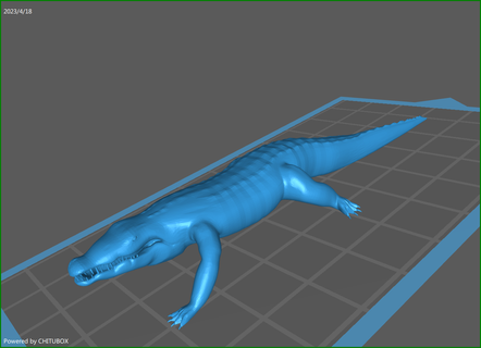 crocodilo modelagem modelos miniaturas figuras 1 35 72 48 3d print model - Mito3D