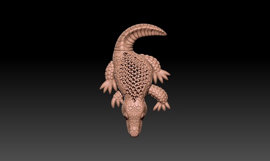 crocodile Collier 3d print model - Mito3D