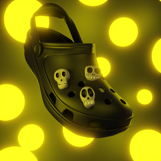 crocs skull croc halloween skeleton alexsmora accesories jibbitz charm fashion 3d print model - Mito3D