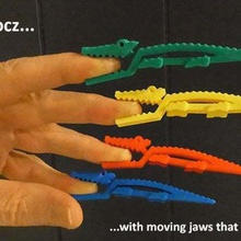 crocz crocodile clips clamps pegs moving jaws home organization storage smart simple sharkz shark quick print place practical paper paperclip office novelty note holder parts kitchen jawz fun entertainment dining crocodiles croc containers container collectable clothes peg clever cartoon book mark bookmark bite alligators alligator 3d print model - Mito3D