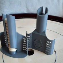 Crokinole Rabatt Spender Tafel Spiel Juego Mesa 3d print model - Mito3D