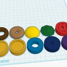 crokinole disks toy_game_accessories 3d print model - Mito3D