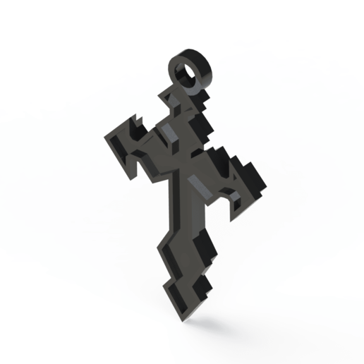 croce gioielli cattolica di cristo 3D print model - Mito3D