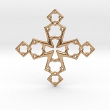 cross jewelry pendulous pendant 3d print model - Mito3D
