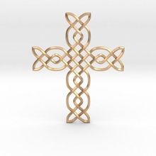 cross jewelry knots jannie celtic 3d print model - Mito3D