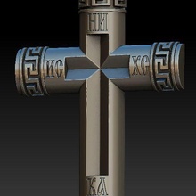 Kreuz Schmuck stl griechisch orthodox 3d print model - Mito3D