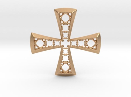 cross pendant 3d print model - Mito3D