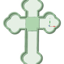 croix de coupeur biscuit outil craquelins 3d print model - Mito3D