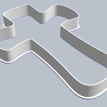 cross cutter cookie 3d print model - Mito3D